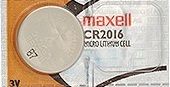BATERIA BOTAO 3V CR2016 MAXELL UN.